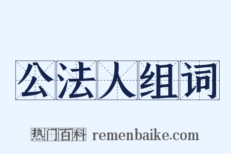 公法人组词是什么意思的图片